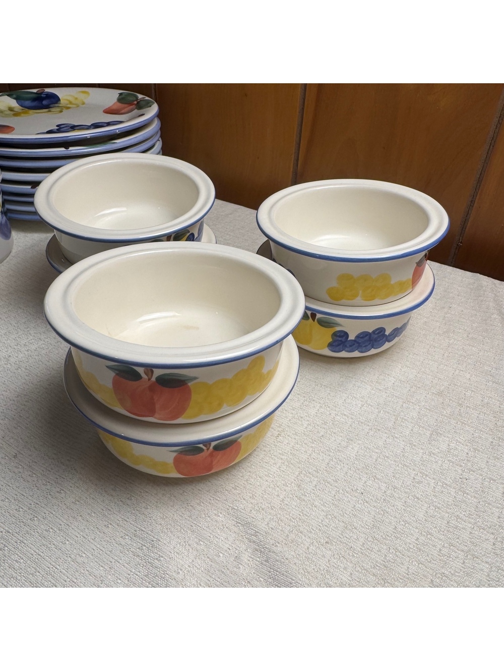 Vintage Dansk Fruit Dessert Bowls Set of 6 Made in Italy 5 Inch